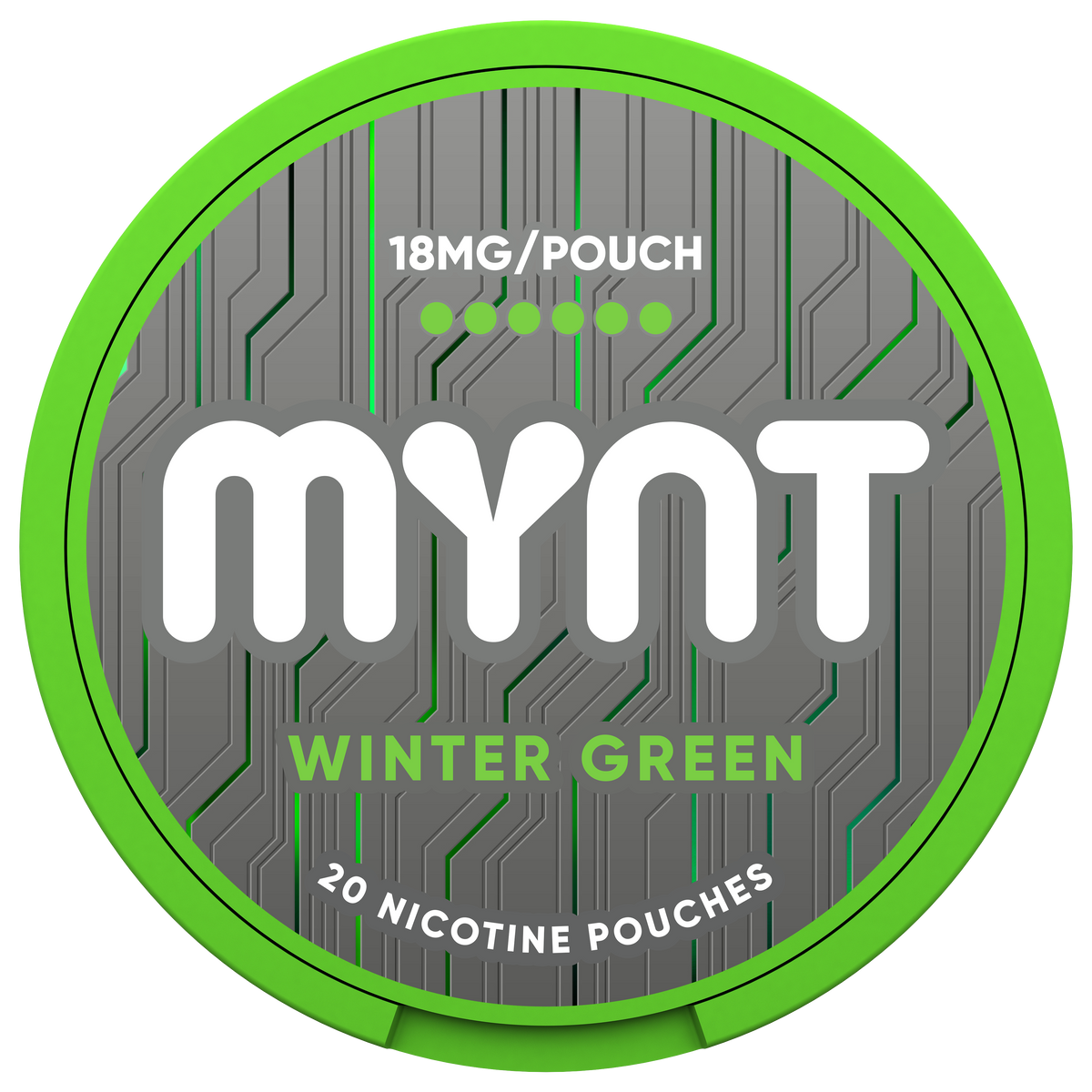 MYNT Wintergreen Pouches, 18MG