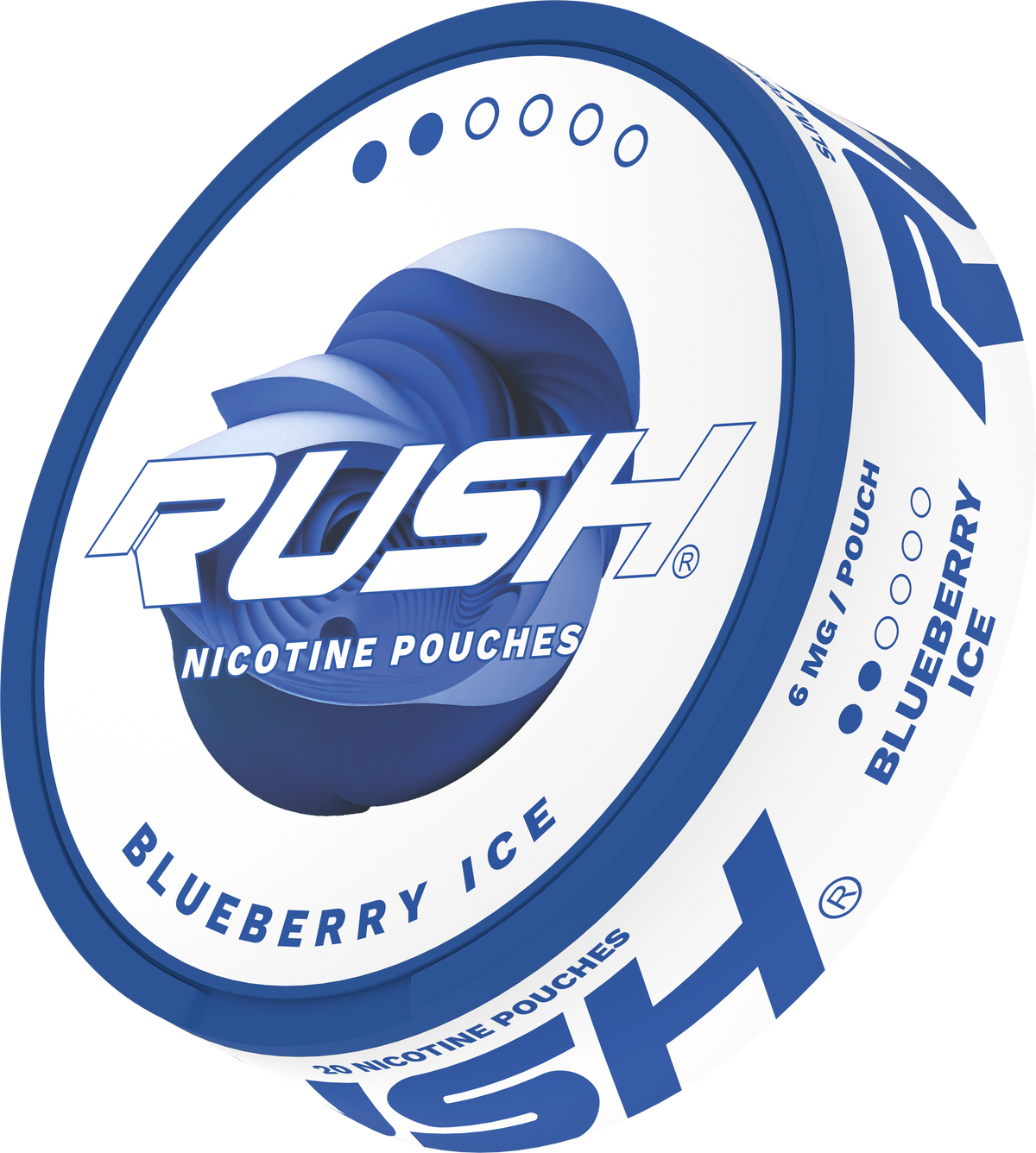 RUSH LIGHT Blueberry Ice 6MG Nicotine Pouches