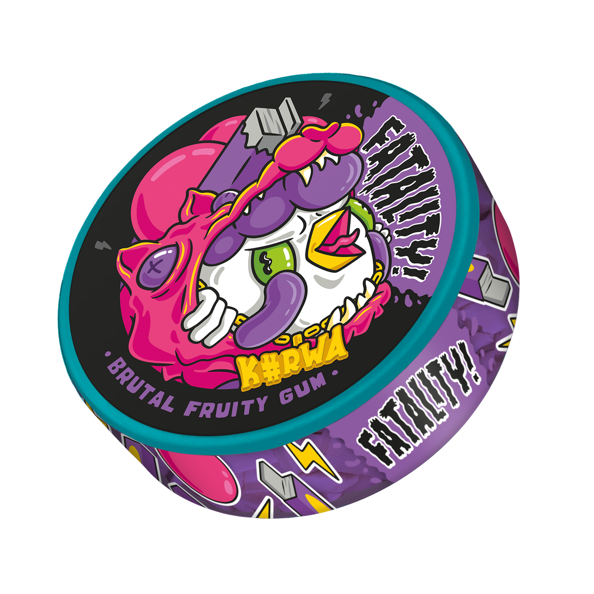 KURWA FATALITY Brutal Fruity Gum Nicotine Pouches