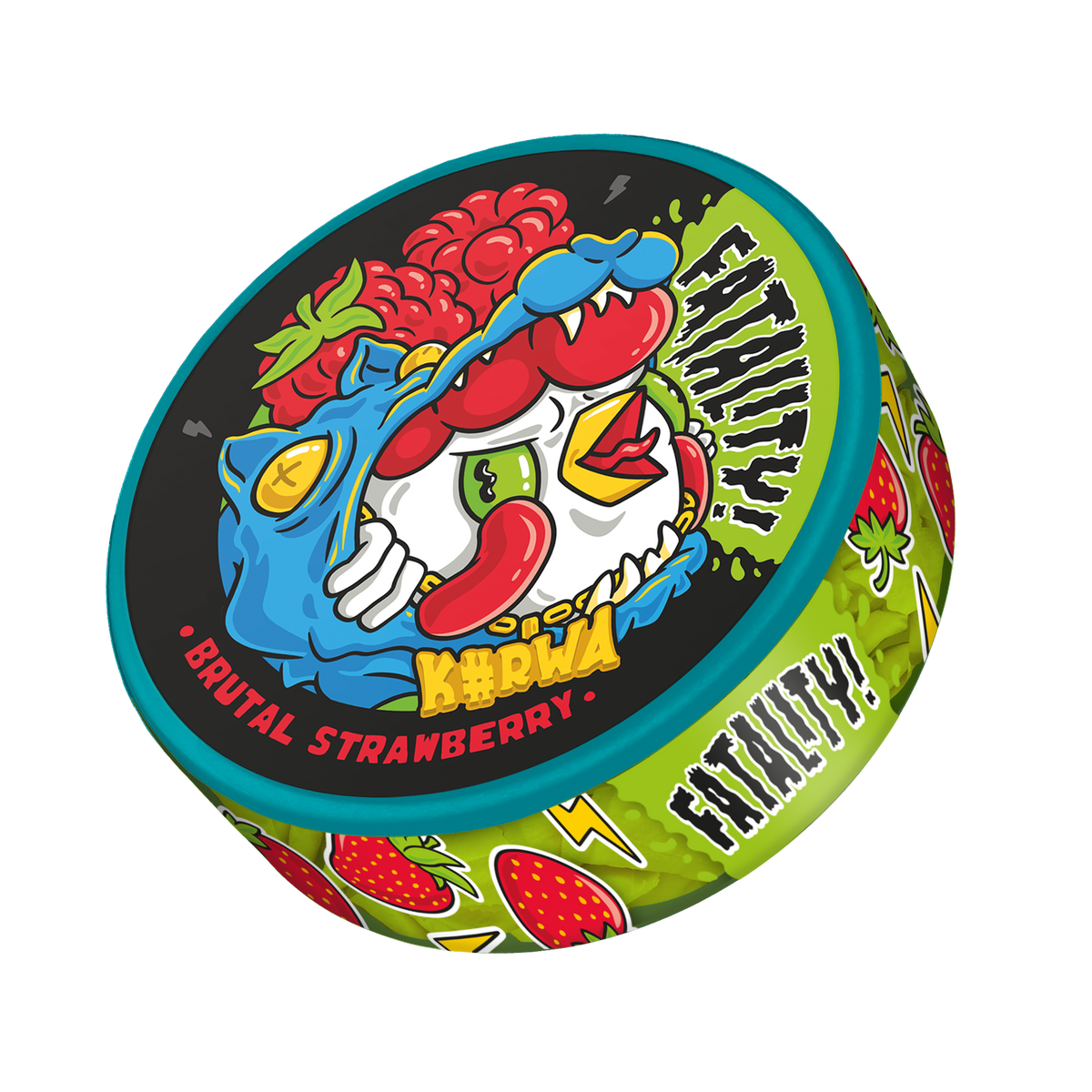 KURWA FATALITY Brutal Strawberry Nicotine Pouches