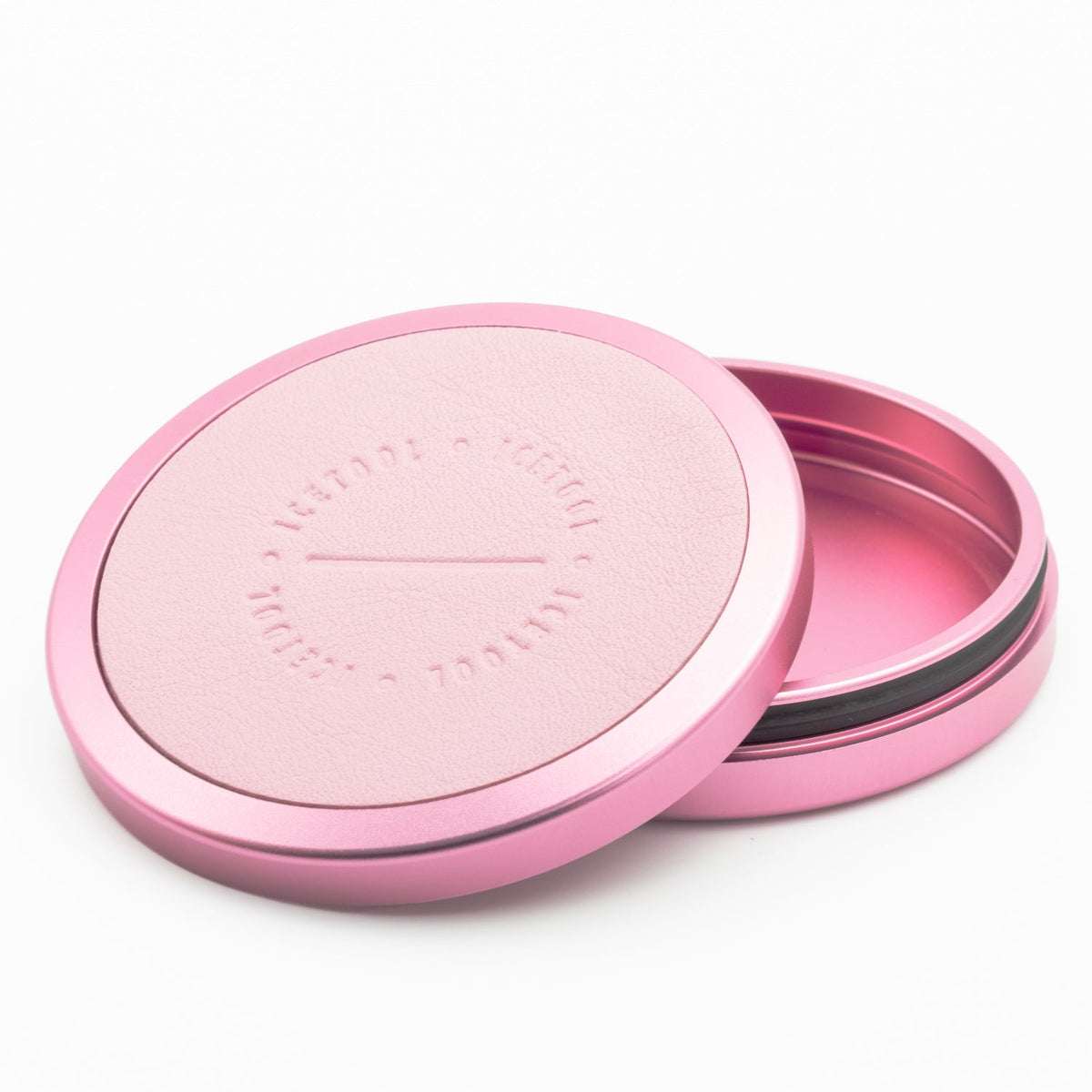 Icetool Slim Can Leatherface Candy Pink / Pink Powder Nicotine Pouches Refill Tin Open View