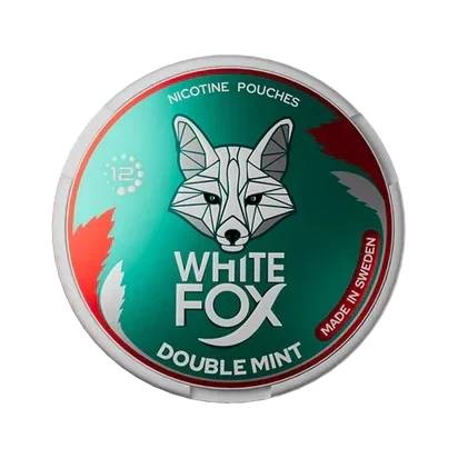 WHITE FOX Double Mint 9MG Nicotine Pouches