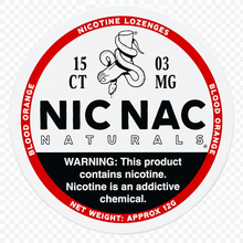 Nic Nac Naturals Blood Orange 3MG Nicotine Lozenges