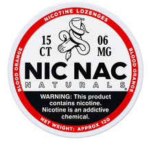 Nic Nac Naturals Blood Orange 6MG Nicotine Lozenges