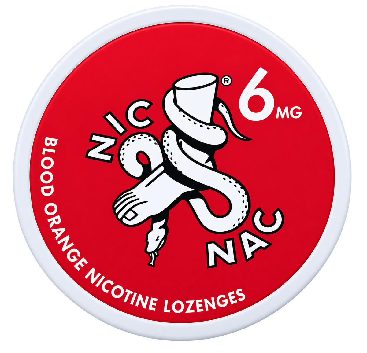 Nic Nac Blood Orange 6MG Nicotine Lozenges