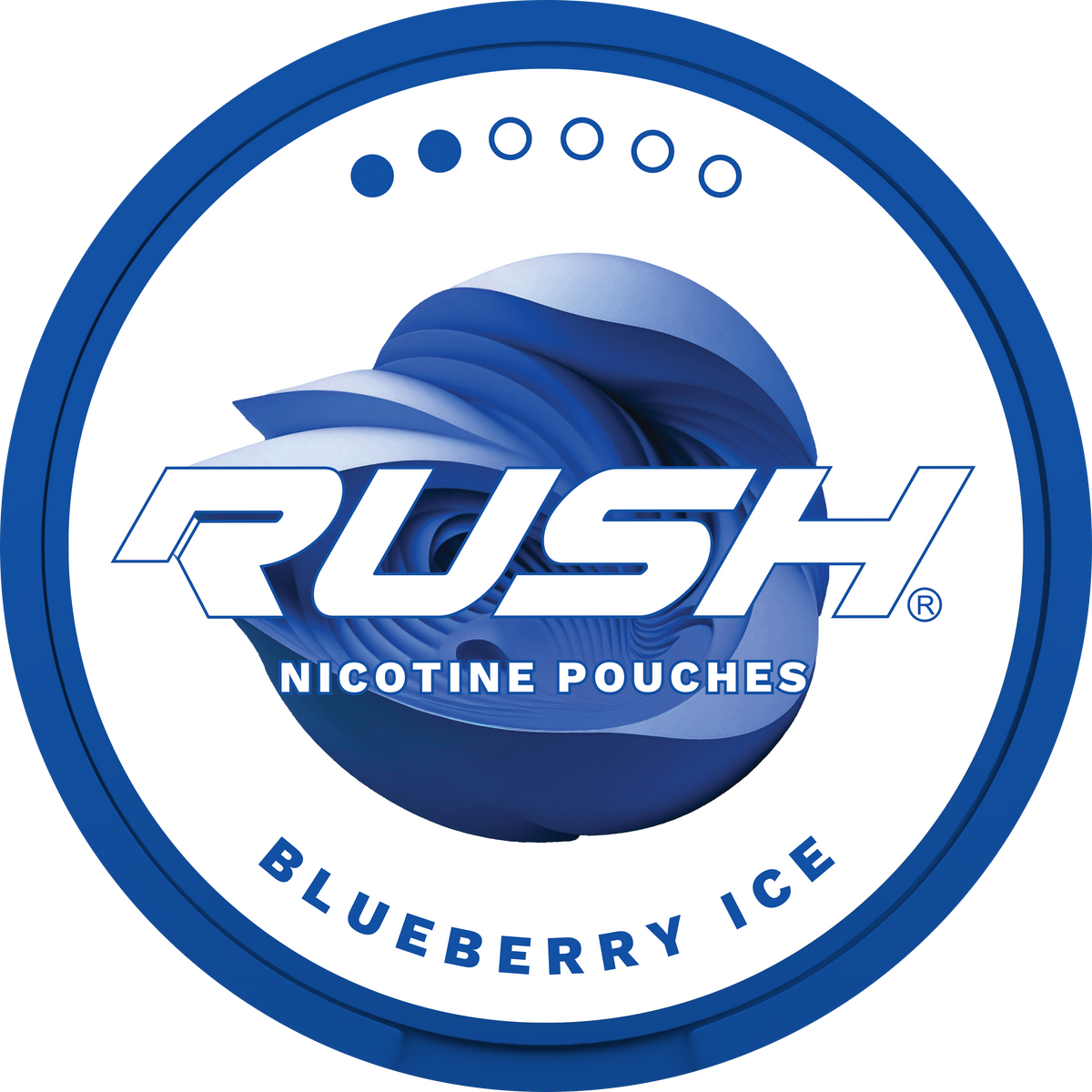RUSH LIGHT Blueberry Ice 6MG Nicotine Pouches