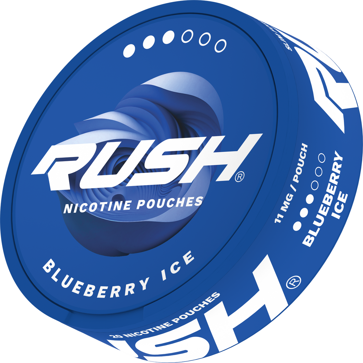 RUSH PRO Blueberry Ice 11MG Nicotine Pouches