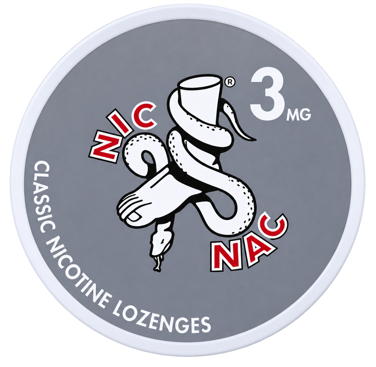 Nic Nac Classic 3MG Nicotine Lozenges