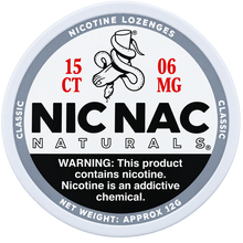 Nic Nac Naturals Classic 6MG Nicotine Lozenges