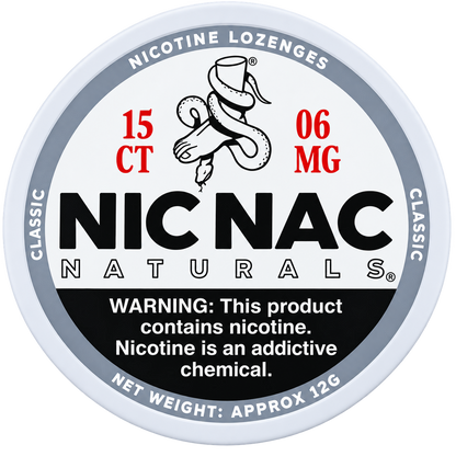 Nic Nac Naturals Classic 6MG Nicotine Lozenges