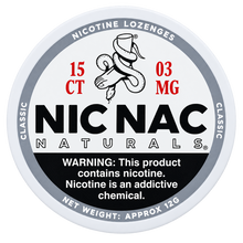 Nic Nac Naturals Classic 3MG Nicotine Lozenges