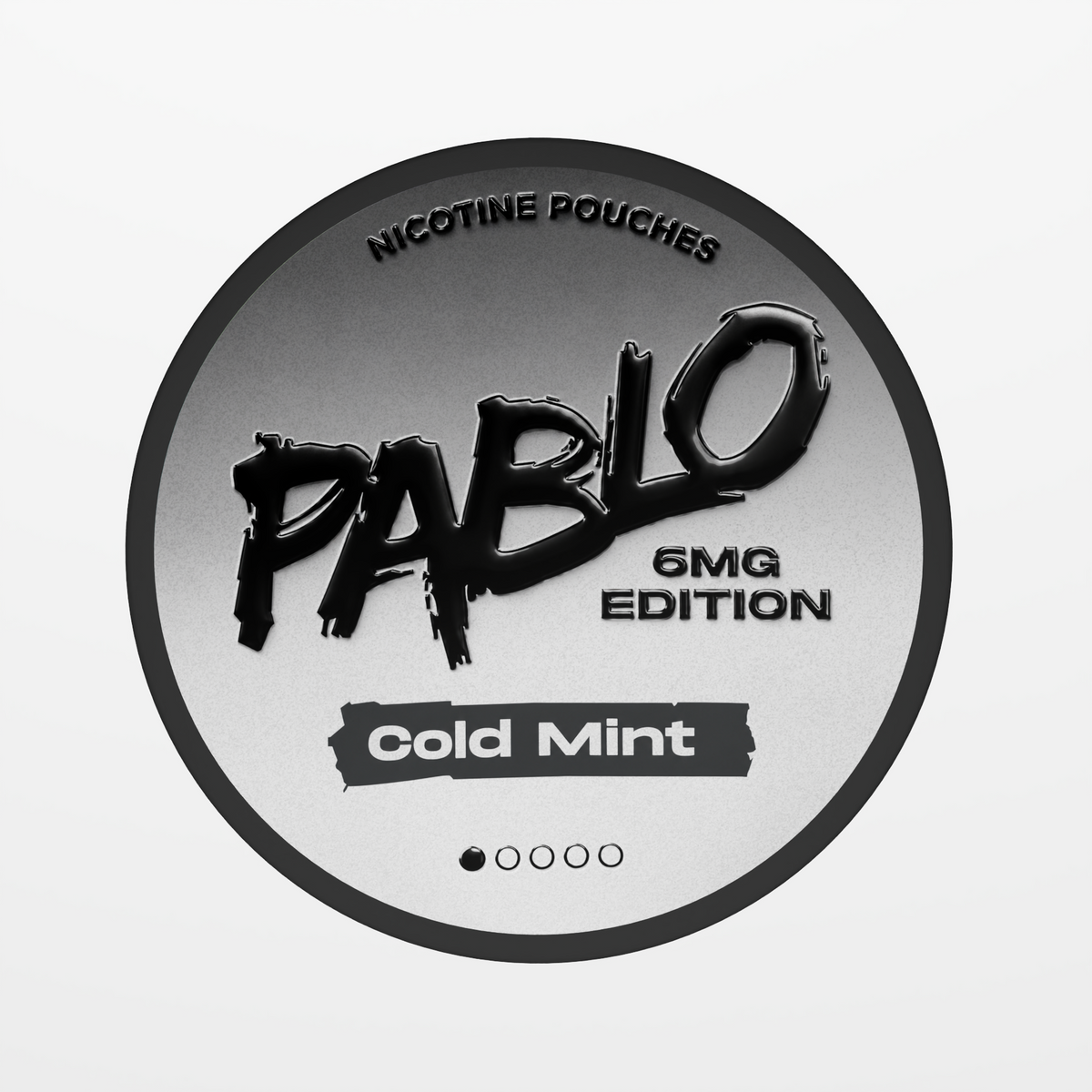 Pablo Cold Mint 6MG Edition Nicotine Pouches Front View.