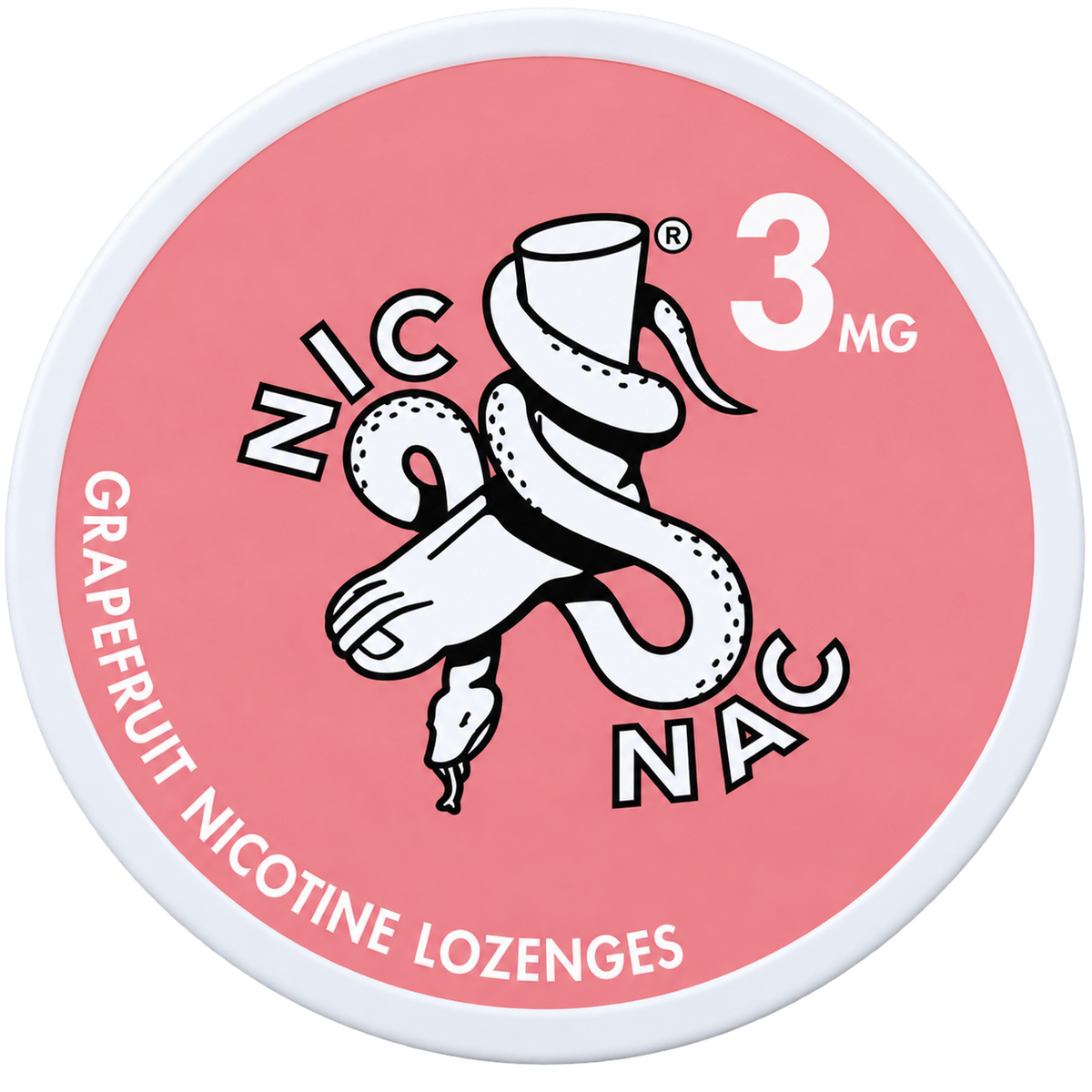 Nic Nac Grapefruit 3MG Nicotine Lozenges