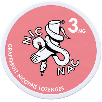 Nic Nac Grapefruit 3MG Nicotine Lozenges