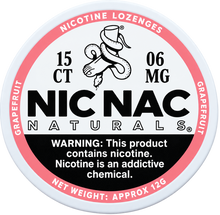Nic Nac Naturals Grapefruit 6MG Nicotine Lozenges