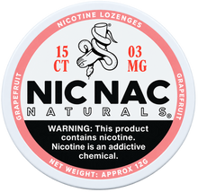Nic Nac Naturals Grapefruit 3MG Nicotine Lozenges