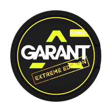 GARANT EXTREME Citrus 25MG (50MG/G) tobacco free nicotine pouches, 27 per can.