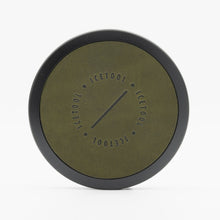 Icetool Slim Can Leatherface Olive Green Black Nicotine Pouches Refill Tins Front View.