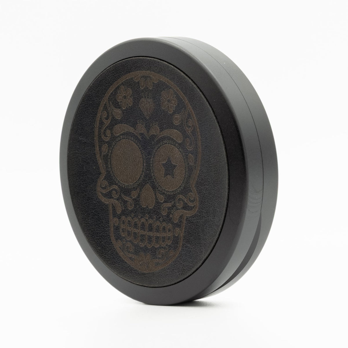 Icetool Leatherface Black Sugar Skull Nicotine Pouches Refill Tin Side View