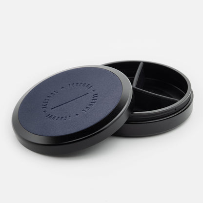 Icetool Tri-Can Black Deep Blue Nicotine Pouch Refill Tin Open View