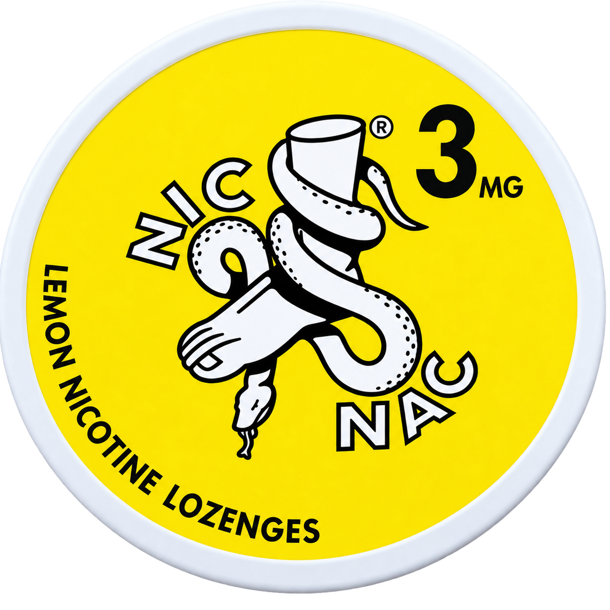 Nic Nac Lemon 3MG Nicotine Lozenges
