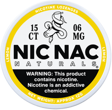Nic Nac Naturals Lemon 6MG Nicotine Lozenges