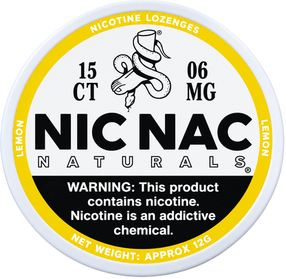 Nic Nac Naturals Lemon 6MG Nicotine Lozenges