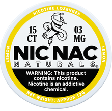 Nic Nac Naturals Lemon 3MG Nicotine Lozenges