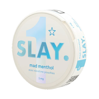 SLAY Mad Menthol 1MG Mini Nicotine Pouches Side View