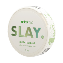 SLAY Matcha Mint 9MG Mini Nicotine Pouches Side View