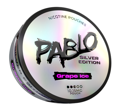 Pablo Silver Grape Ice Side View Nicotine Pouches