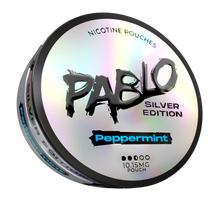 Pablo Silver Peppermint Side View Nicotine Pouches