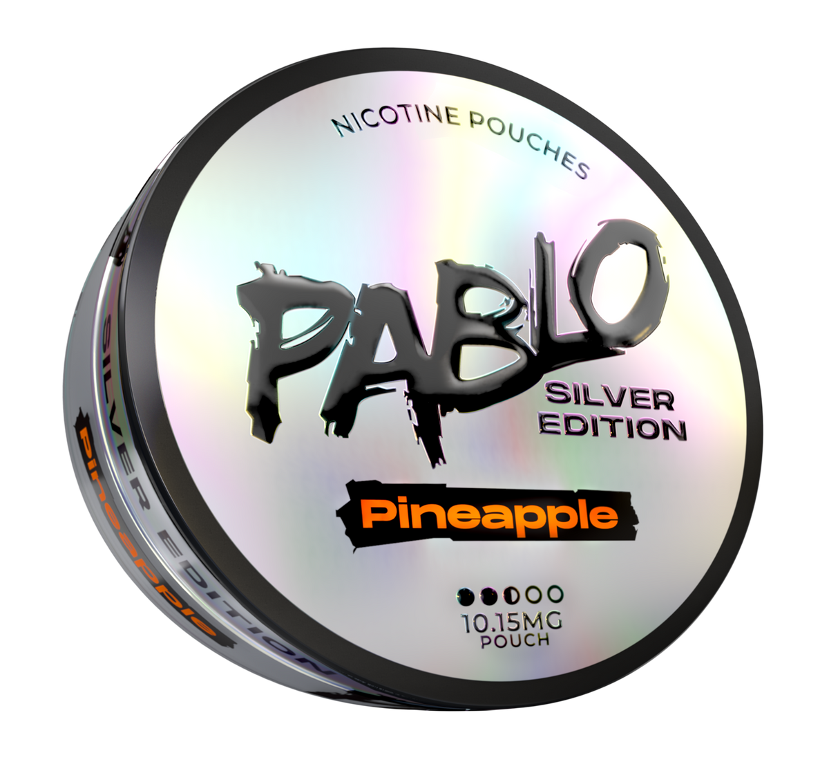 Pablo Silver Pineapple Side View Nicotine Pouches