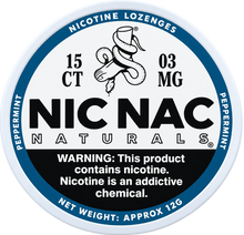 Nic Nac Naturals Peppermint 3MG Nicotine Lozenges