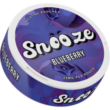 Snooze Blueberry Side View Nicotine Pouches
