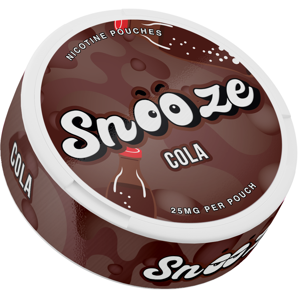 Snooze Cola Side View Nicotine Pouches