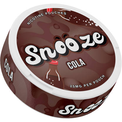 Snooze Cola Side View Nicotine Pouches