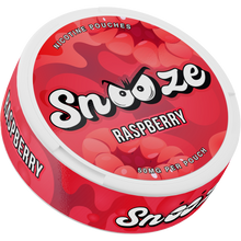 Snooze Raspberry Side View Nicotine Pouches