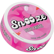 Snooze Tutti Fruitti Side View Nicotine Pouches