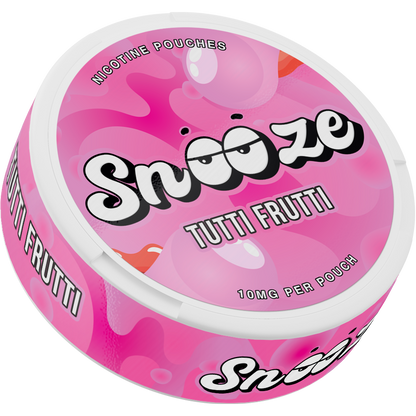 Snooze Tutti Fruitti Side View Nicotine Pouches