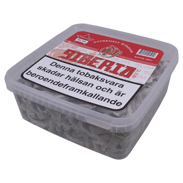 SIBERIA -80 Degrees Red White Dry Portion 500g bulk box of tobacco chew bags