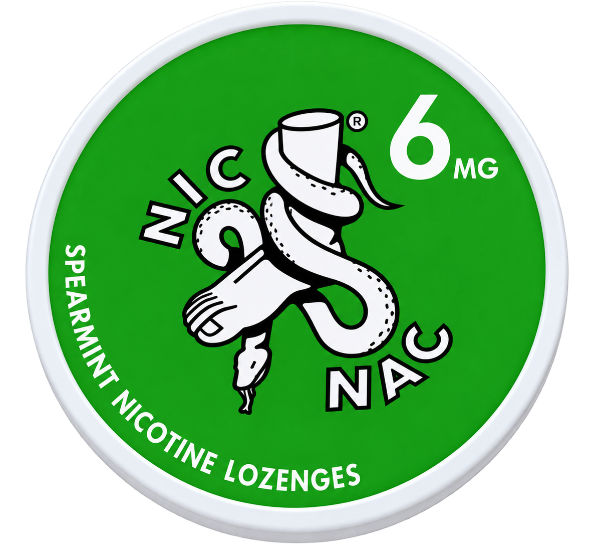 Nic Nac Spearmint 6MG Nicotine Lozenges