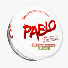 Pablo Exclusive Strawberry Kiwi 50mg Strong Nicotine Pouches, Slim extra strong nicopods can.
