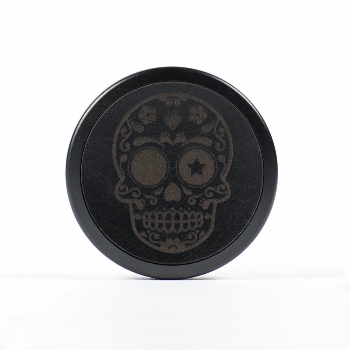 Icetool Leatherface Black Sugar Skull Nicotine Pouches Refill Tin Front View