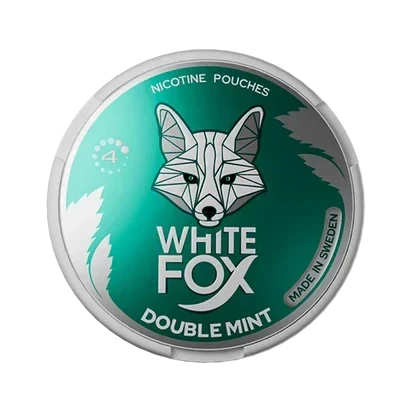 WHITE FOX Double Mint 3MG Nicotine Pouches