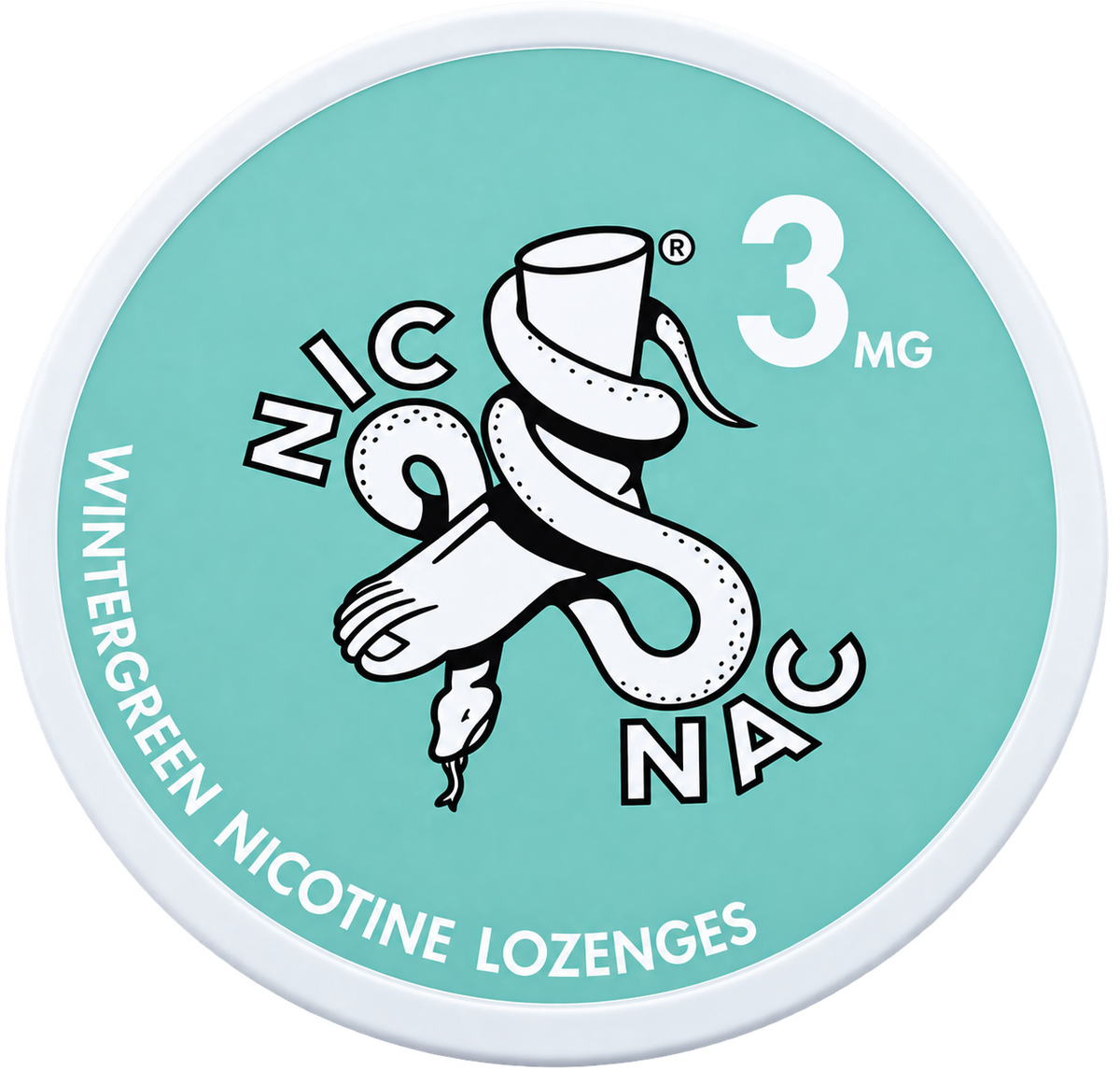 Nic Nac Wintergreen 3MG Nicotine Lozenges