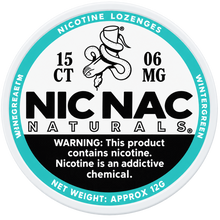 Nic Nac Naturals Wintergreen 6MG Nicotine Lozenges