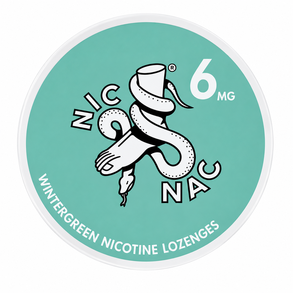 Nic Nac Wintergreen 6MG Nicotine Lozenges