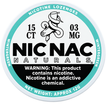 Nic Nac Naturals Wintergreen 3MG Nicotine Lozenges