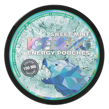 Iceberg Energy Sweet Mint 150mg Caffeine Pouches: Tobacco free with fresh mint flavor.